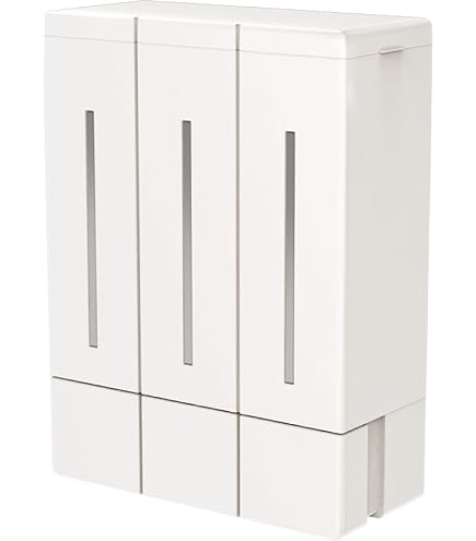 Amazon｜シャンプーボトル 3室｜壁掛けタイプ 各400ML｜シャンプー